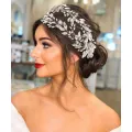 TOPQUEEN HP304 Stunning Rhinestone Bridal Headband High Quality Crystal Bridal Headpieces Forehead Bridal Headwear Bridal Tiara