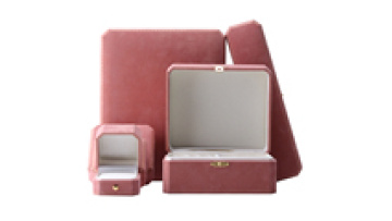 Hanhong wholesale custom luxury pattern jewelry packaging box bracelet set jewelry box pink velvet necklace ring jewelry box1