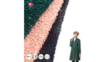 Custom Design 100% Polyester Knitting Teddy Fleece Plain Dyed Fleece Fabric with Sequins1