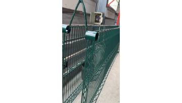 1000lbs Green Epoxy Heavy Duty Wire Shelving Rack
