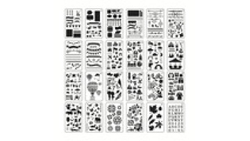 OEM Design Reusable Cake Stencils Set for Painting1