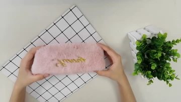 Hot sale custom angle lover plush pencil case