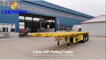 3 AXLE flatbed trailer