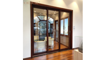 Modern design doors slide double glazed insulation warm edge argon aluminium sliding door commercial1