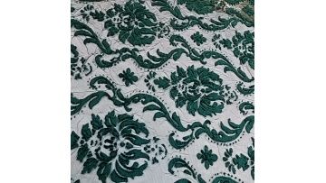 chaise velour tulle burn out velvet fabrics by the yard emerald green lace fabric1