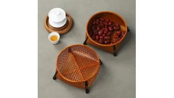 Wicker Basket with Handles and Linen Lining1
