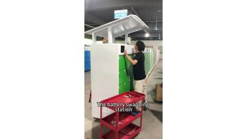 electric vehicle swap cabinet with canopy