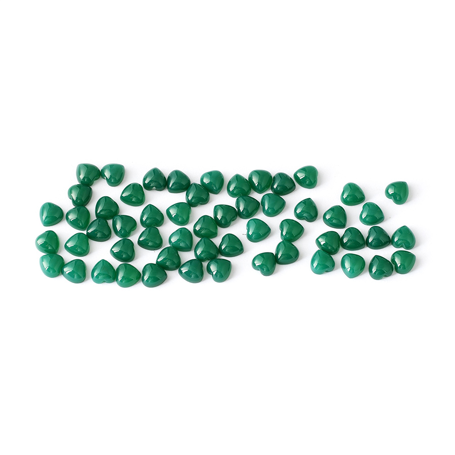 Green Agate Cabochon Cut