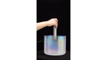 Q're white cosmic singing bowl