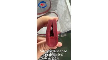 Red silicone U-shaped sealing strip