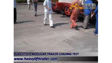 Hydraulic modular trailer test