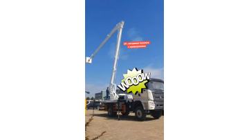 Curved arm 24 meter overhead working truck