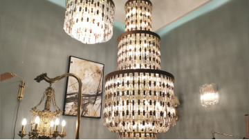 Lavius long chandelier