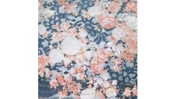 Hot digital print for dress underwear bags garment toy 100% polyester lace fabric1