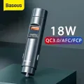 Baseus FM Transmitter Bluetooth Car Handsfree Kit Bluetooth 5.0 With 18W Quick Charge For Car MP3 Radio Player FM Modulator