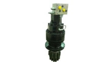 Rexroth Planetary slewing gearbox speed reducer with valve block hydraulic motor for aerial platform truck1