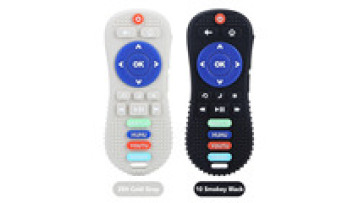 Bpa Free New Model Design TV Remote Controller Chewable Teether Baby Silicone1