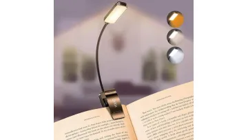 Rechargeable Book Light with Eye Caring 3 Color Temperatures and Stepless Dimming1