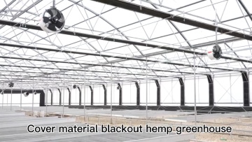 High quality growing special crops blackout greenhouse for sale1