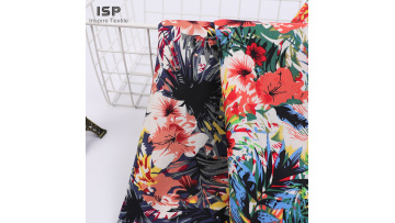 Popular design soft plain dyed woven printed 100%rayon voile fabric rolls1