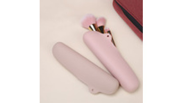 BPA Free Professional Custom Logo Make up Toiletry Pouch Bag Silicone Cosmetic Makeup Brushes Bag for Travelling1