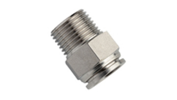 Stainless Steel Male Straight Push-In Fittings INOX SS316L Pneumatic Push-to-Connect Fittings1