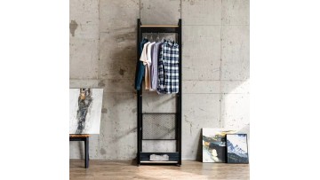 PLW-01 Maximize Your Space with This Sleek Industrial Clothing Storage Solution