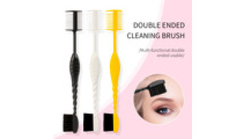 Portable Soft Hairdressing Double Head Brush: Makeup Brush, Eyebrow Comb, and Fragmented Hair Decoration1