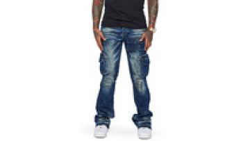 Custom Wholesale Men's Cargo Pants With Pockets Drawstring Custom Multi Pocket Hip Hop Stacked Cargo Jeans Pants1