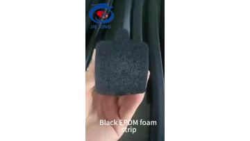 Black EPDM foam strip
