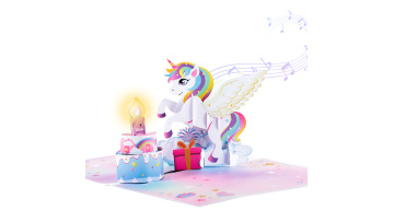 Custom Creative 3D Birthday Music Cards with Lights