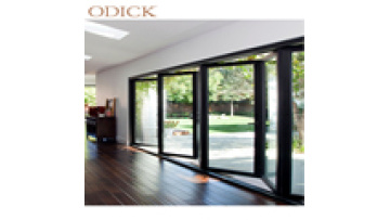 ODICK Double Glazed Sliding Folding Panel Foldable Graphic Design Glass Door Original Front Outdoor Design Exterior 2-8 Modern1