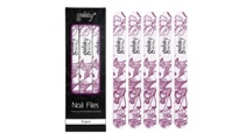 Gelsky Custom Printed Double Sided Emery Boards - 9 Pcs Nail File Set1