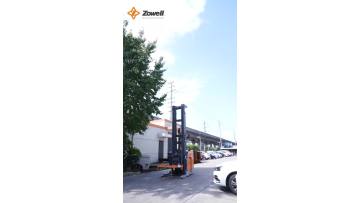 RRE15 double deep reach truck load capacity test