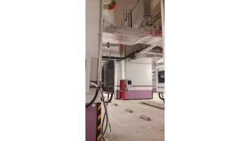 Commercial building underground parking lot charging station