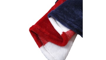 Flannel British flag/American Flag Blanket Throw