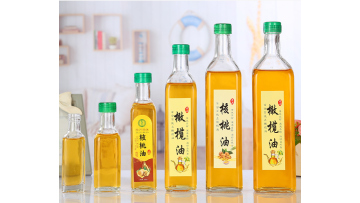 square clear olive oil bottle 500ml