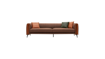 2022 New-style hot sale design Customized modern Italian sofa living room furniture fabric sofa Microfiber Fabric1