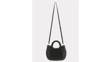 Fashionable U-Shaped Genuine Leather Mini Crossbod