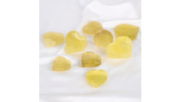 Wholesale Natural Gemstone Crystal Carvings Craft Crystal Heart Healing Citrine Heart for Decoration1