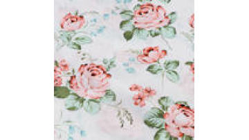 Custom Woven Plain Flower Spun 100 % Rayon Viscose Challis Print Fabric for Dress with Foil1