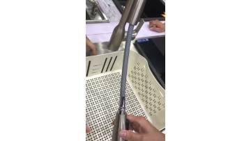 Braided sleeve is used in faucet water pipe