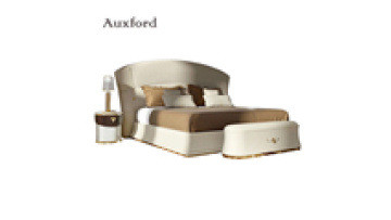 Modern Italian luxury king size bed royal bed room furniture set1