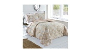 Hot sale Custom king size bedspread printed design Ultrasonic embossing quilted bedspread1