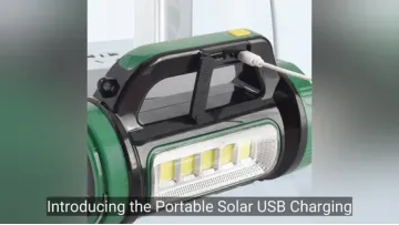 Compact Solar Camping Light with High-Performance COB LED Technology1