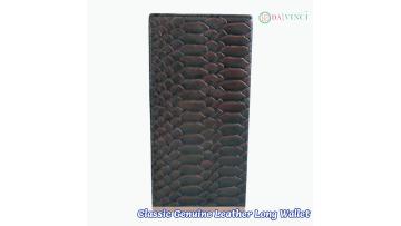 Genuine Leather Multifunctional Long Wallet