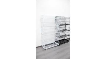 Foldable Stackable Baskets Wire Mesh Cage