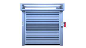 high thermal insulation exterior insulated high speed spiral doors with infrared safety1