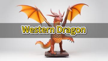 Orange Western Dragon