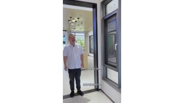casement window with stainless steel screen